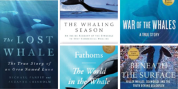 Composite image of five books on whale protection